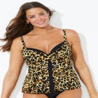 Faux Flyaway Underwire Tankini Top image number null