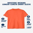 No Sweat Longer-Length Short Sleeve Crewneck Tee image number null