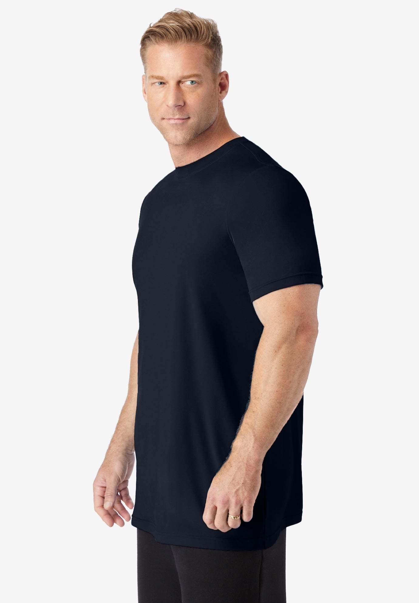 No Sweat Longer-Length Short Sleeve Crewneck Tee image number 2