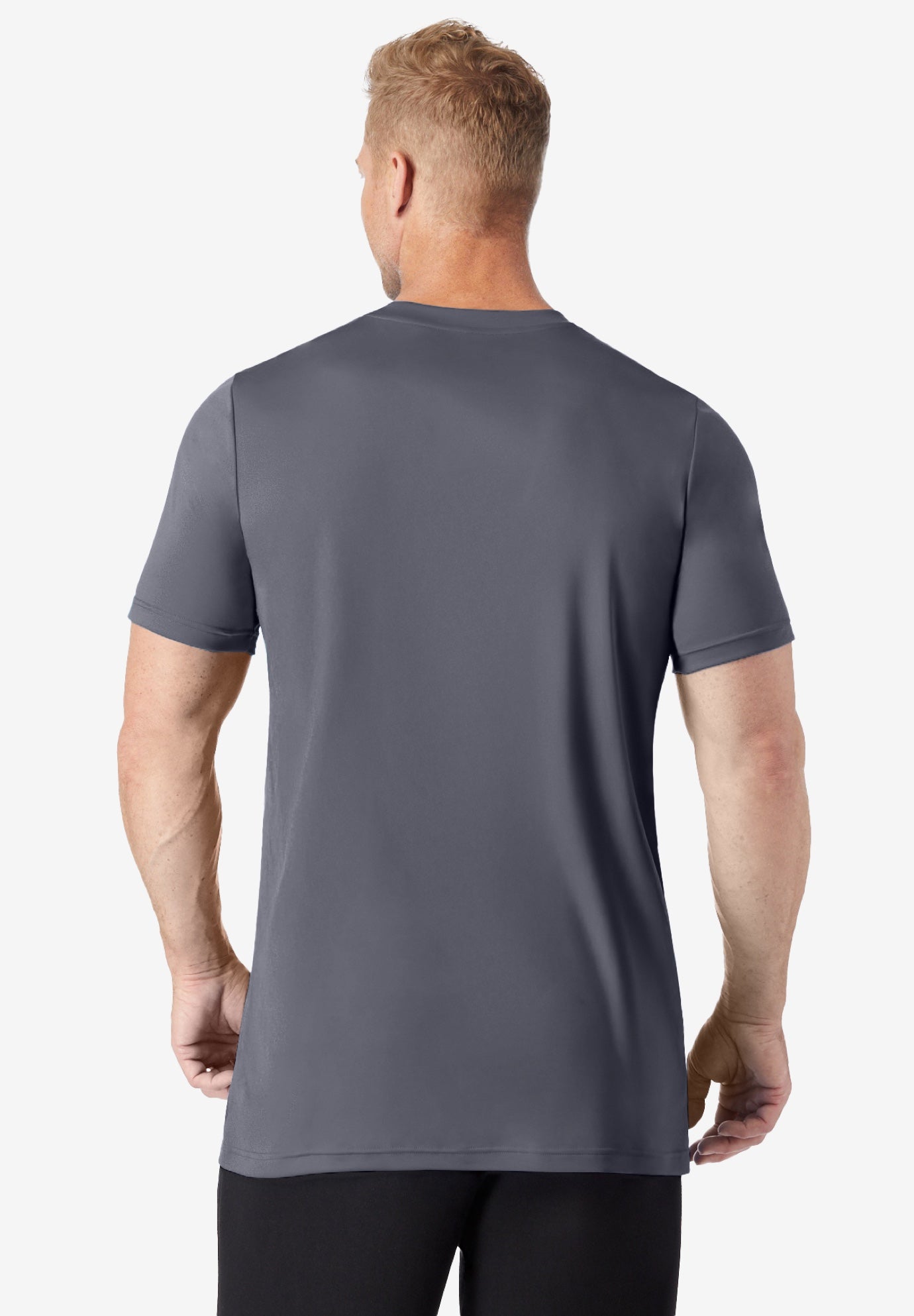 No Sweat Longer-Length Short Sleeve Crewneck Tee image number 1