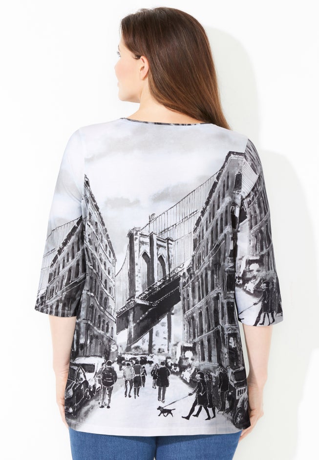 3/4 SLEEVE SEASONAL TEE image number 1