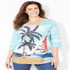 3/4 SLEEVE SEASONAL TEE image number null