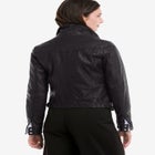 Zip Front Leather Jacket image number null