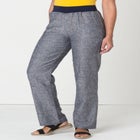 Pull-On Flex-Fit Elastic-Waist Stretch Denim Jeans Shorts image number null