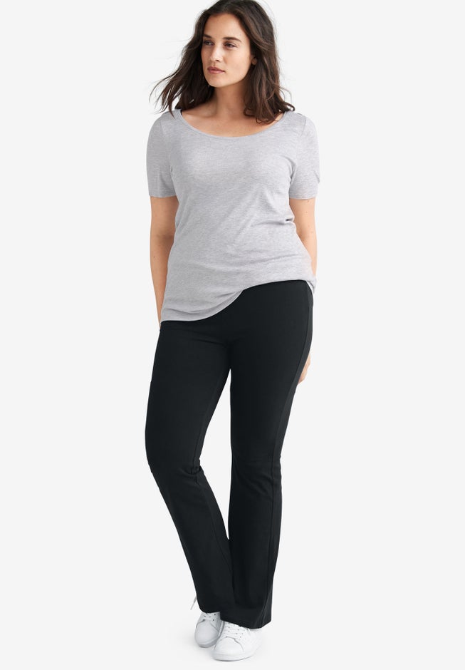 Knit Bootcut Leggings image number 2