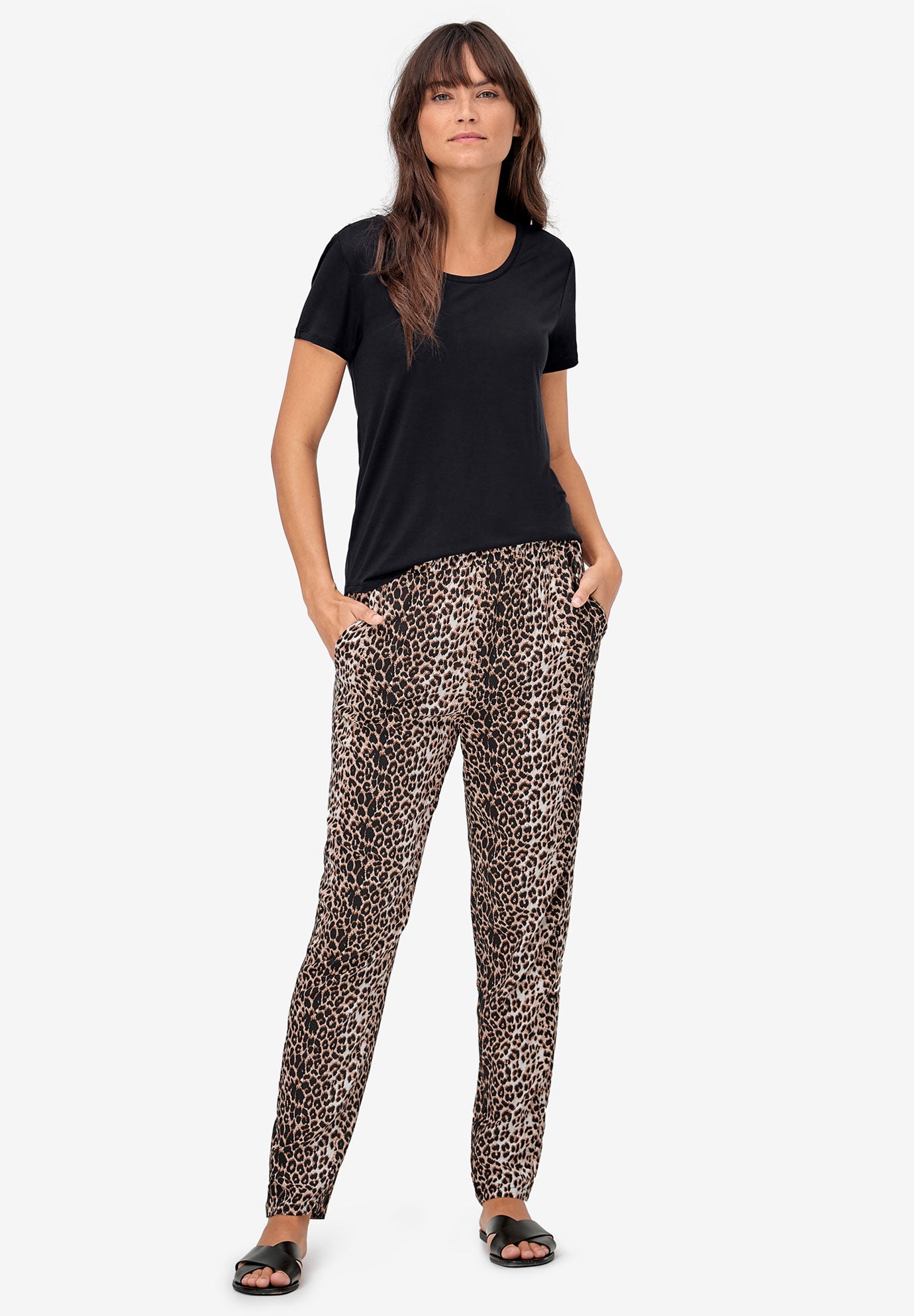 Woven Soft Pants image number 0