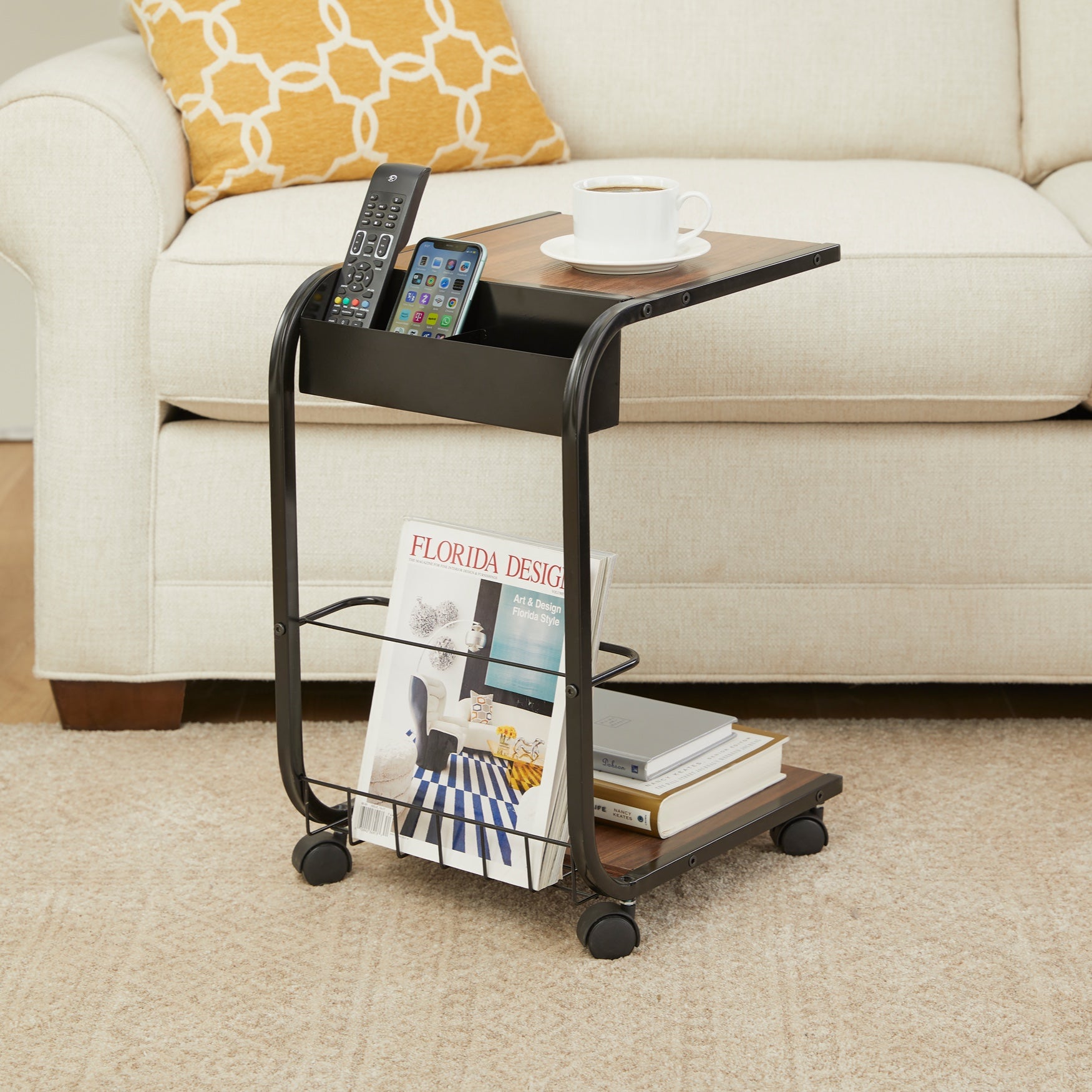 Rolling Side Table image number 0