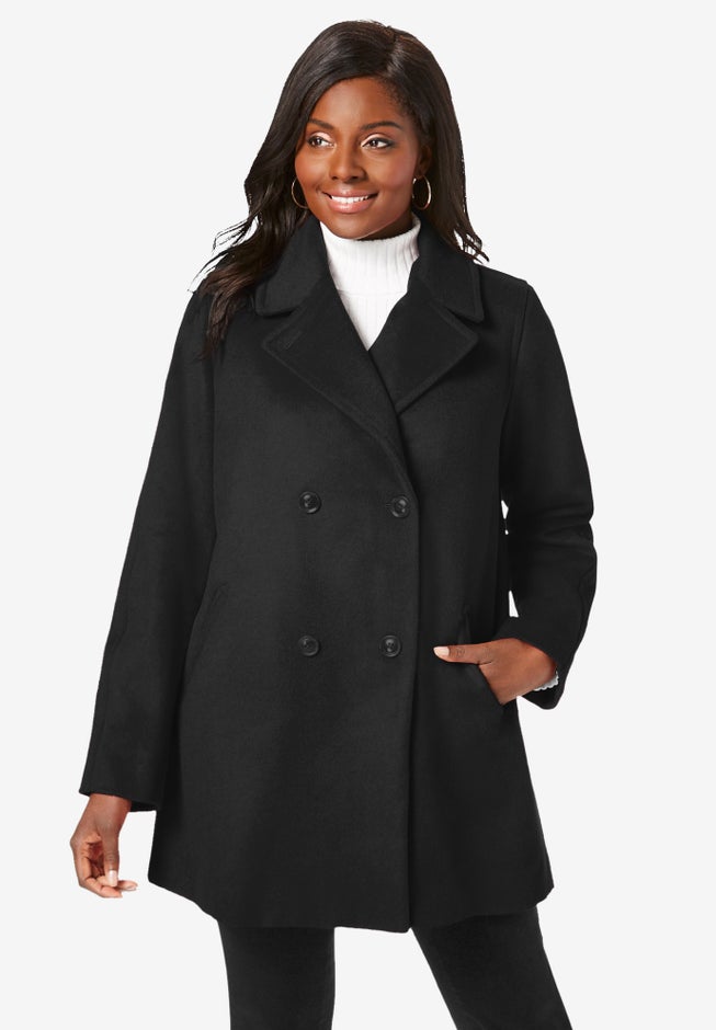 A-Line Wool Peacoat image number null