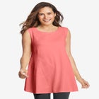 Sleeveless Fit-And-Flare Tunic Top image number null