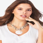 Shell Medallion Necklace image number null