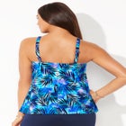 Bra Sized Faux Flyaway Underwire Tankini Top image number null