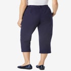 Adjustable Waist Chino Capri image number null