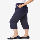 Adjustable Waist Chino Capri image number null