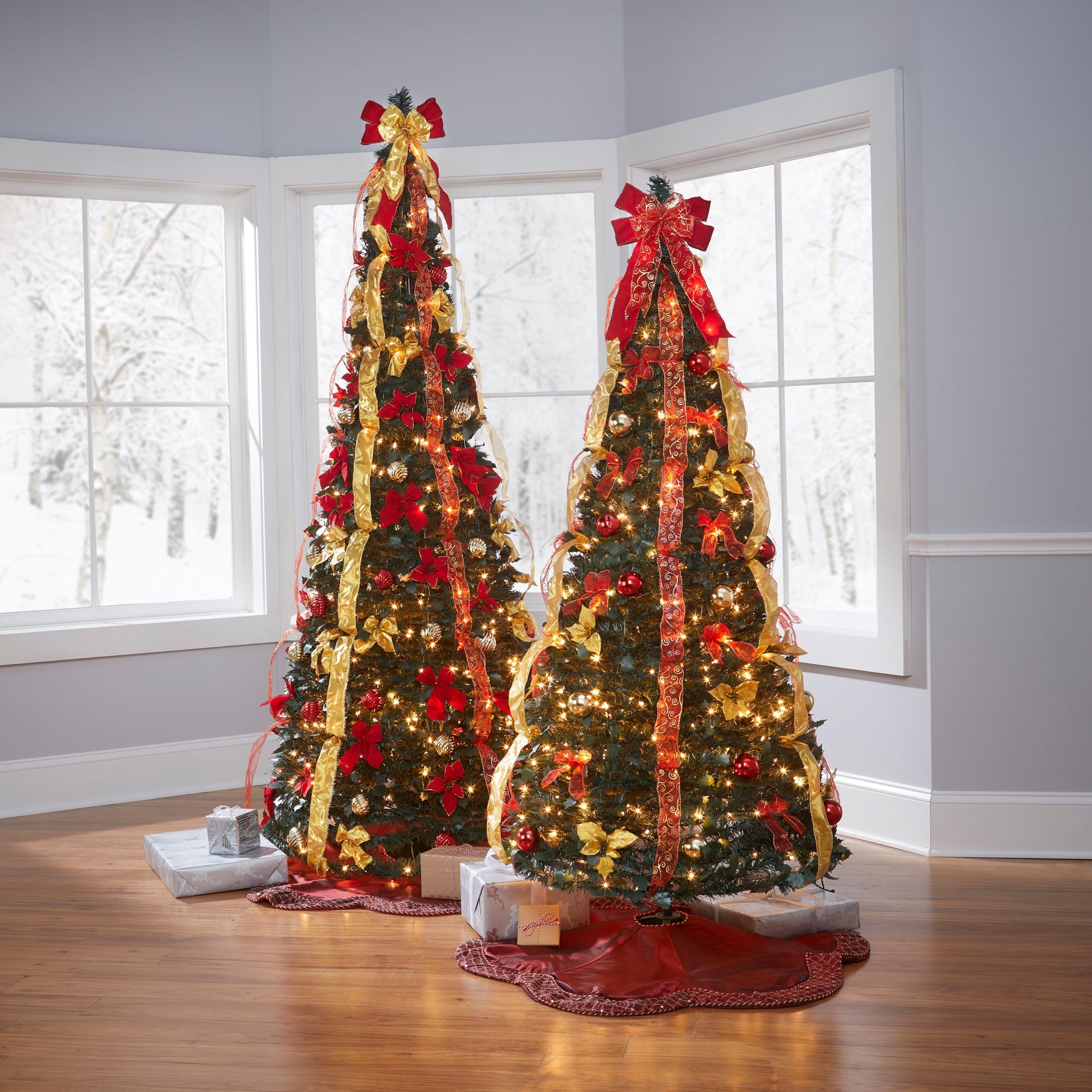 Fully Decorated Pre-Lit 6FT Pop-Up Christmas Tree image number 0