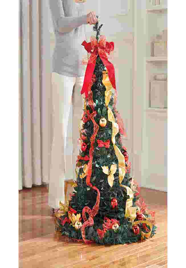 Fully Decorated Pre-Lit 7½' Pop-Up Christmas Tree image number 1