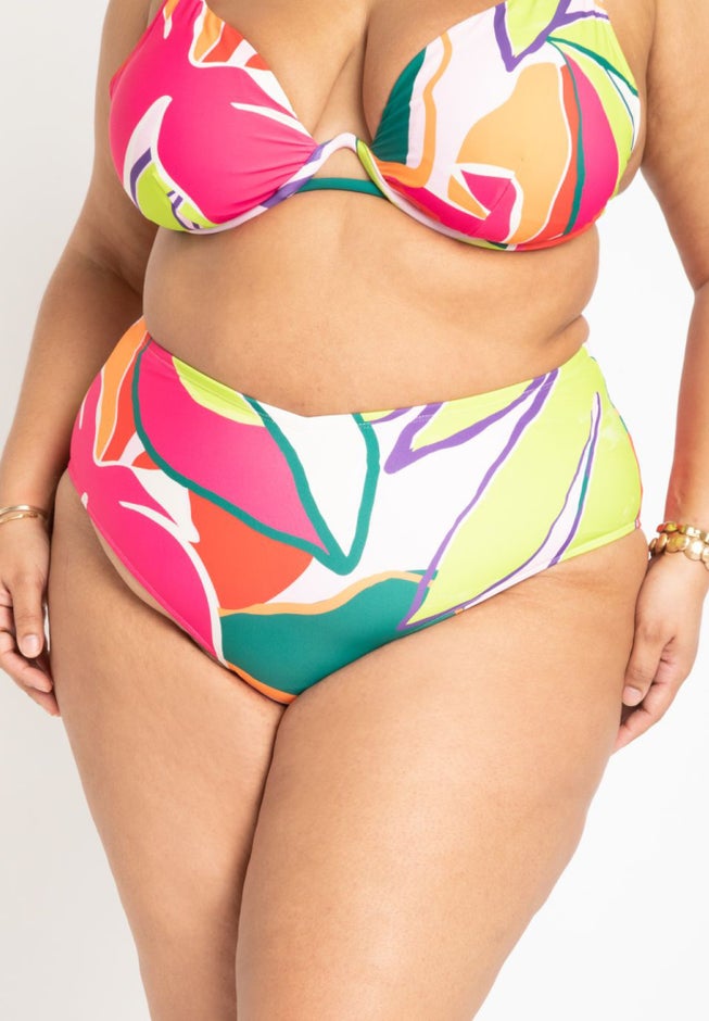 Gabi Fresh Swim x ELOQUII V-Front High Waisted Bikini Bottom image number 1