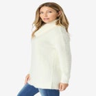 Eyelash Cowl Neck Sweater image number null