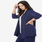 Ultrasmooth® Fabric Long Sleeve Cardigan image number null