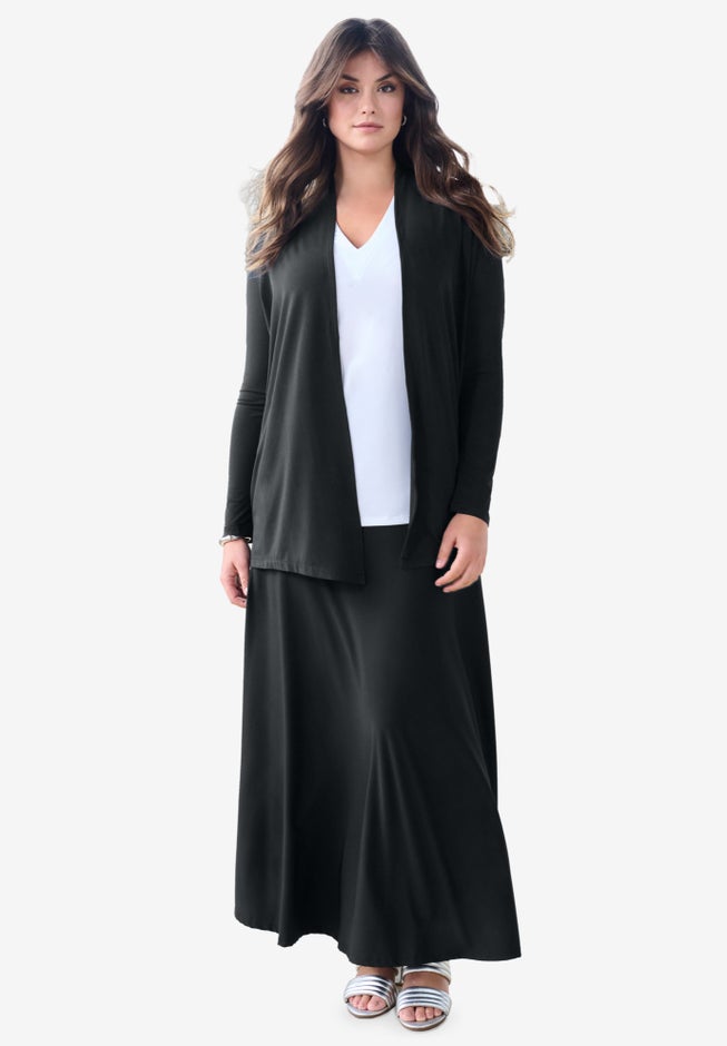 Ultrasmooth® Fabric Long Sleeve Cardigan image number 1