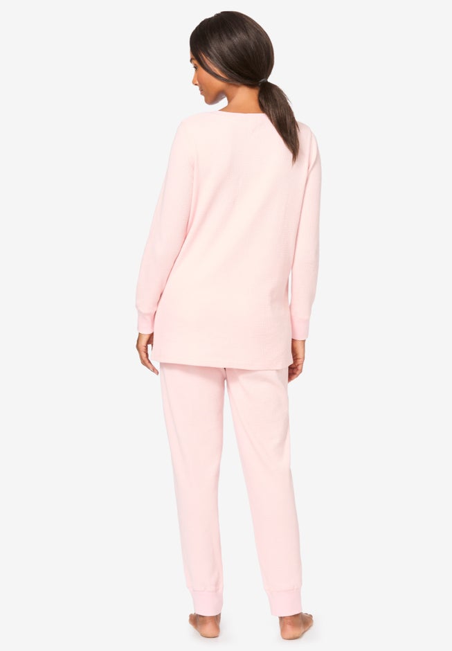 Thermal Henley Pajama Set image number 1