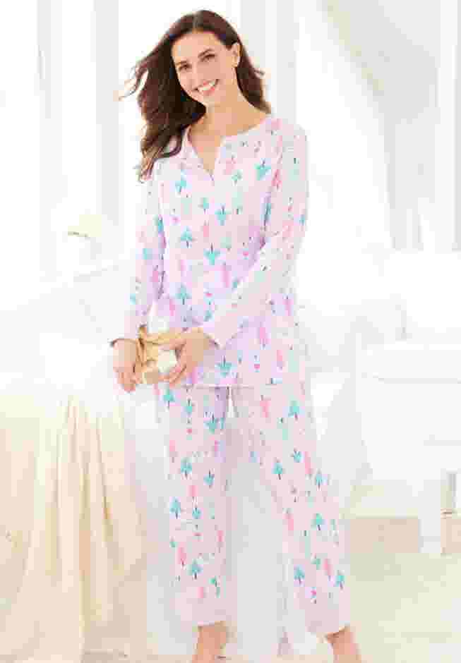 Thermal Henley Pajama Set image number 5