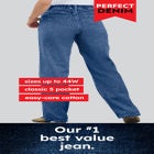 Perfect 5-Pocket Back-Elastic Denim Capri image number null