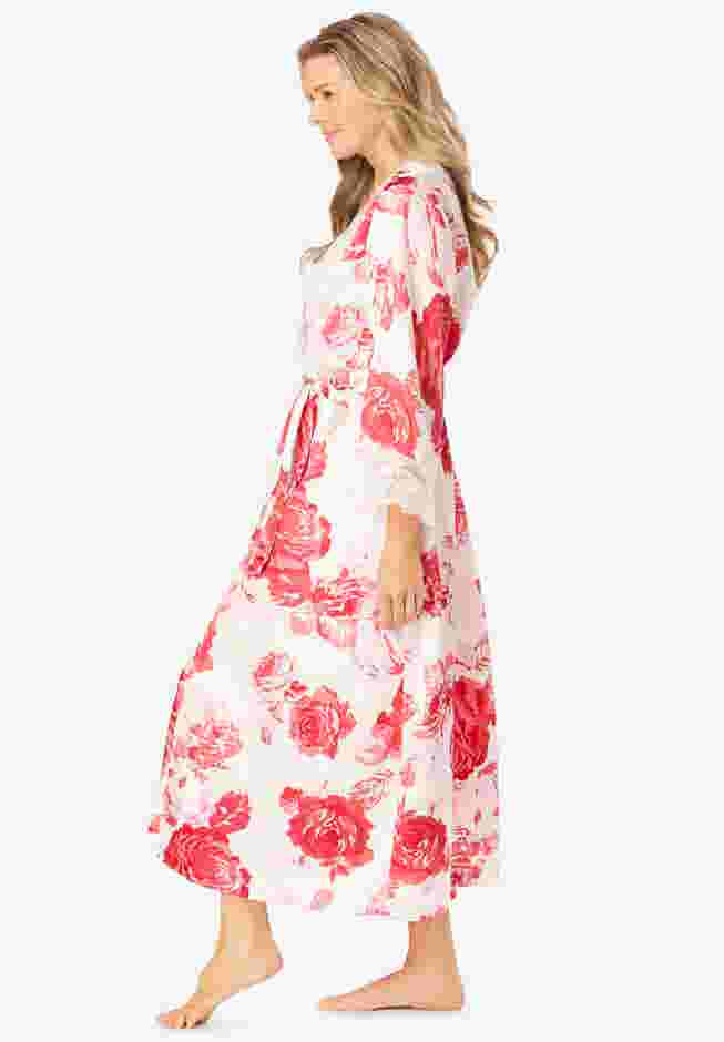 The Luxe Satin Long Peignoir Set image number 4