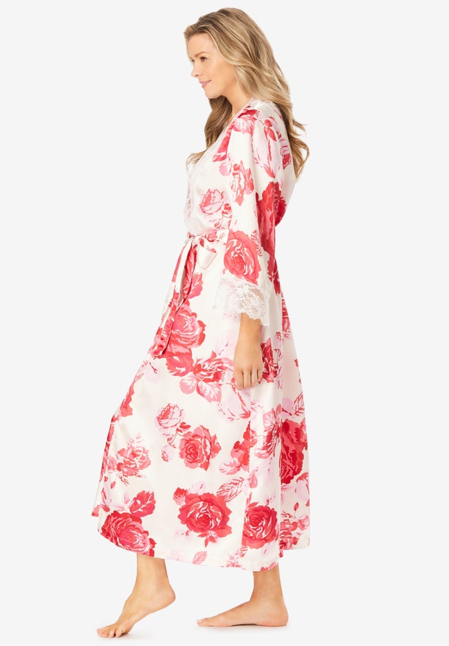 The Luxe Satin Long Peignoir Set image number 4