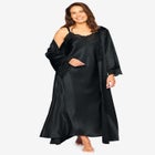 The Luxe Satin Long Peignoir Set image number null