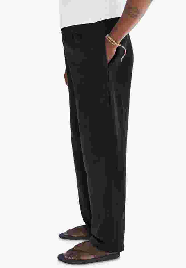 Elastic Waist Gauze Cotton Pants image number 2