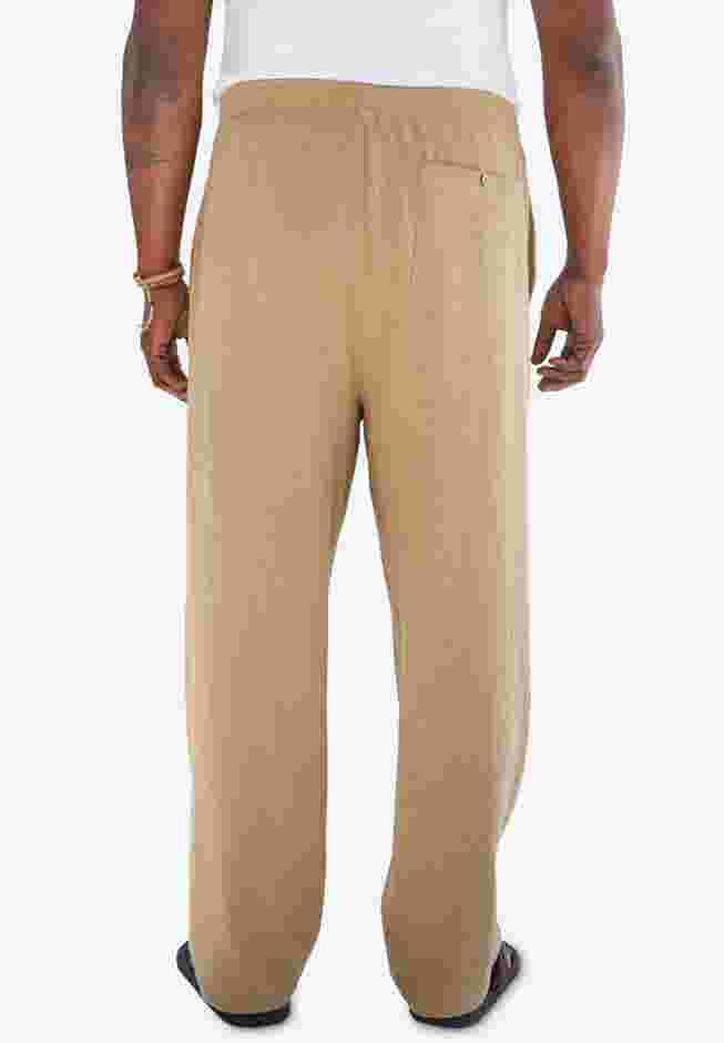 Elastic Waist Gauze Cotton Pants image number 1
