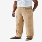 Elastic Waist Gauze Cotton Pants image number null