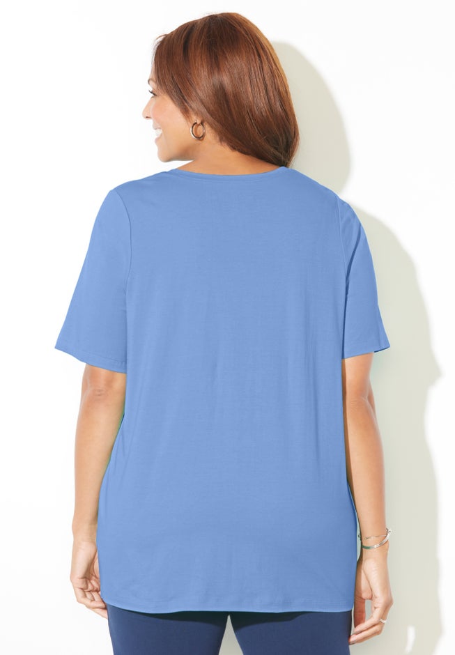 Suprema&reg; Lace-Up Tee image number 1