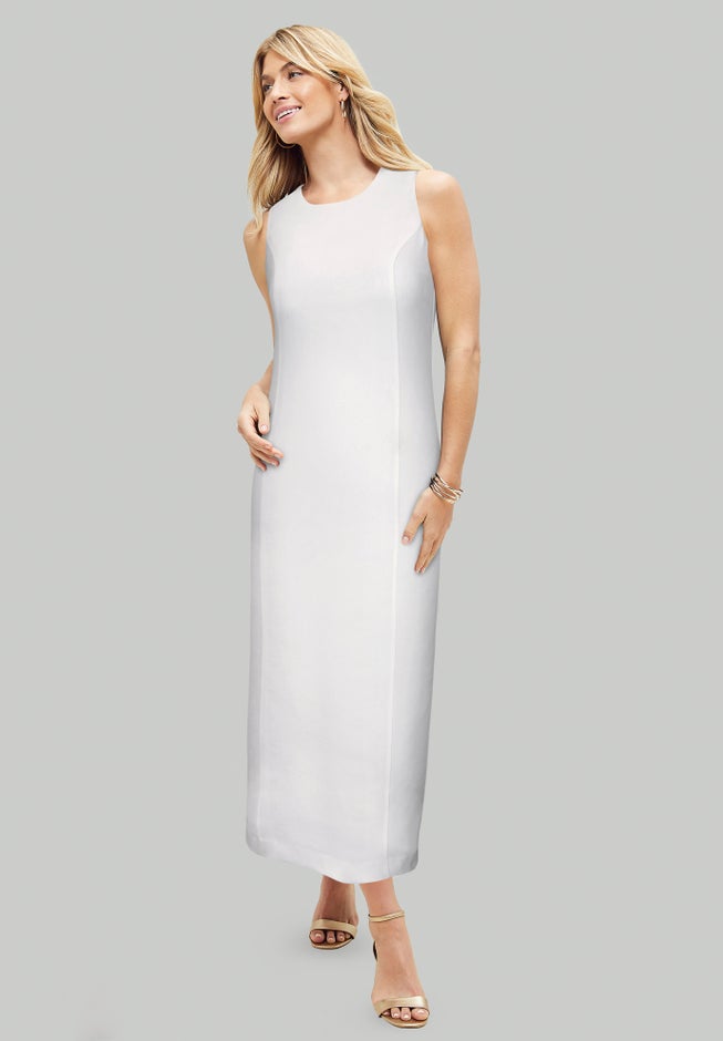 Stretch Crepe Maxi Jacket Dress image number 1