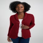 Cable Blazer Sweater image number null