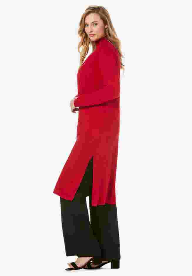 Cotton Cashmere Duster Sweater image number 2