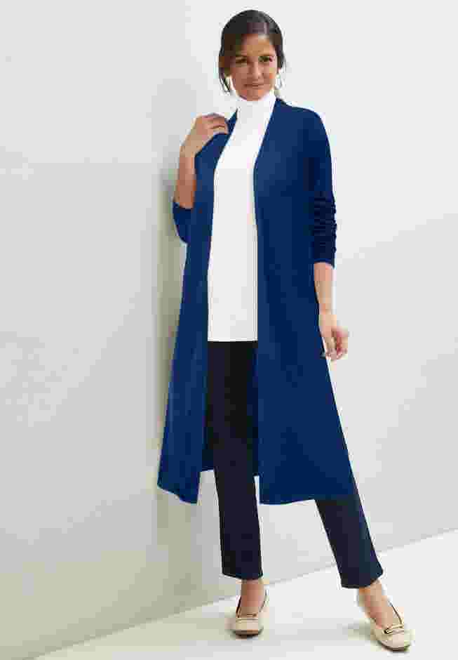 Cotton Cashmere Duster Sweater image number 5