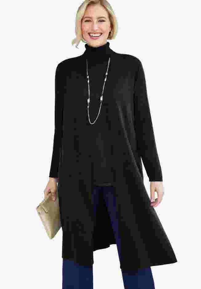 Cotton Cashmere Duster Sweater image number 0