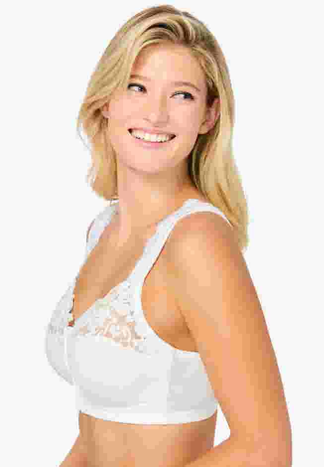 Front Close Wireless Gel Strap Bra image number 2