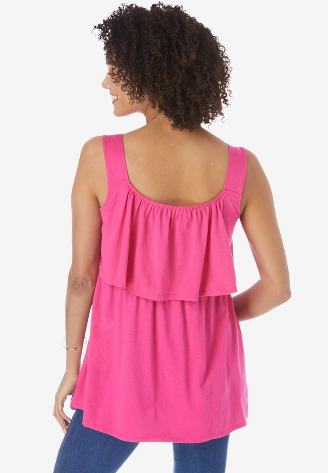 Ruffled Popover Tank Top image number 1