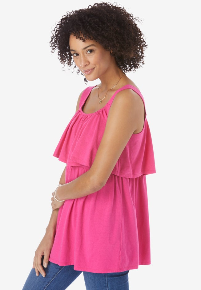 Ruffled Popover Tank Top image number 2