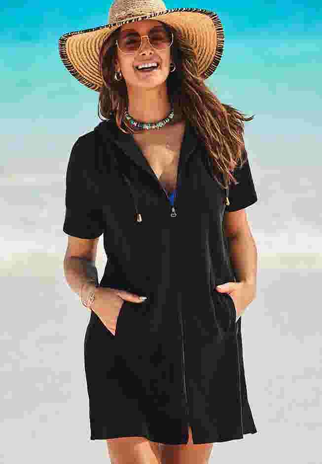 Alana Terry Cover Up Hoodie image number 0