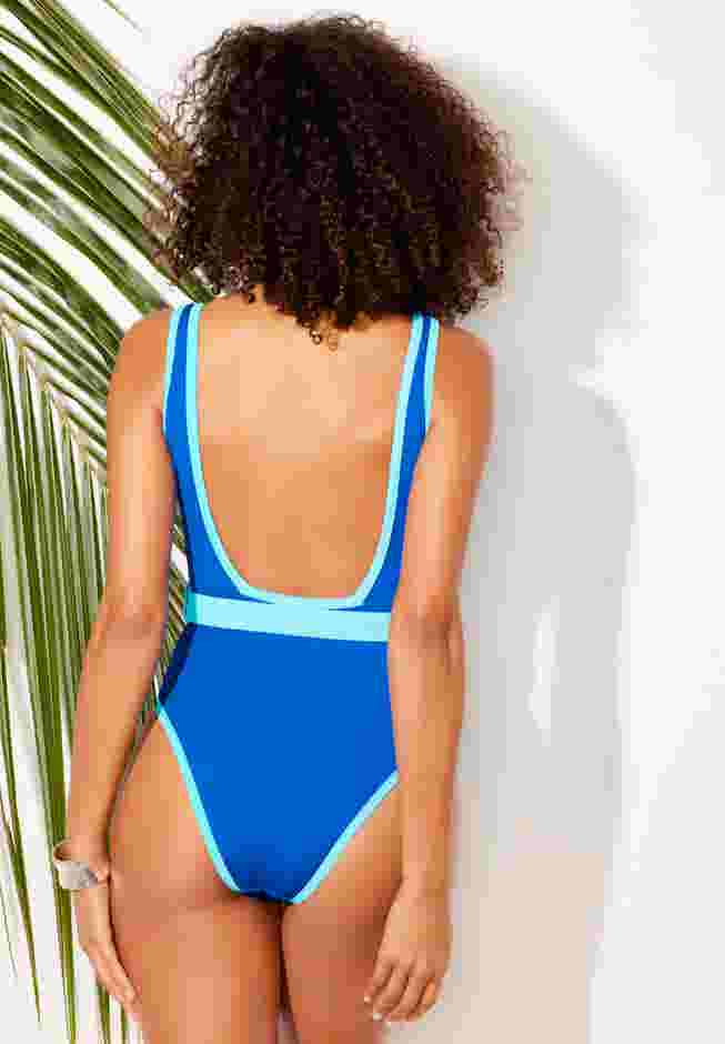 Belted One Piece Swimsuit image number 1
