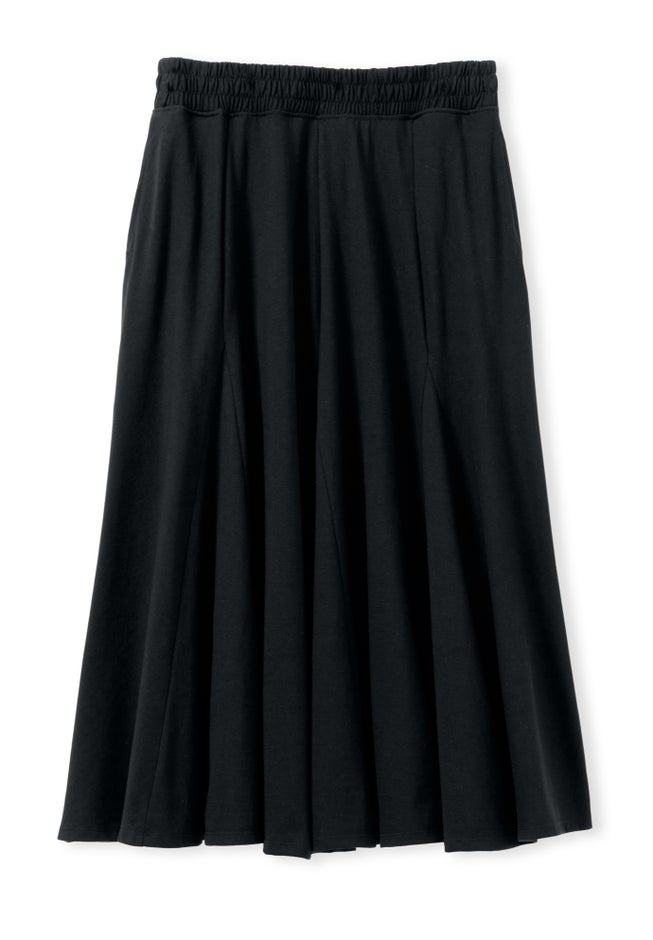 Wide Elastic Waist Skirt image number 3