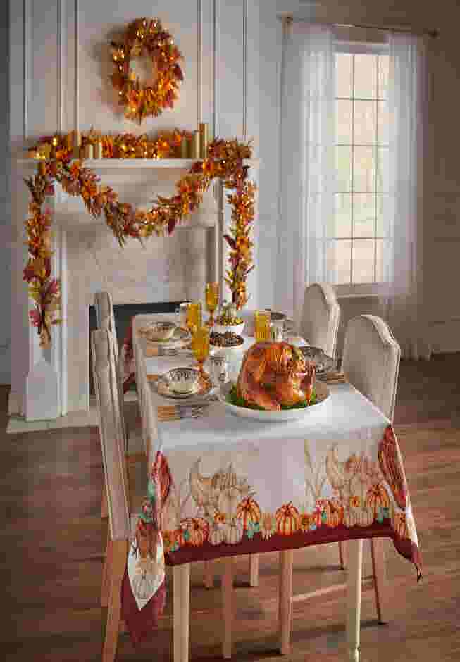 24" Pre-Lit Harvest Daisy Wreath image number 3