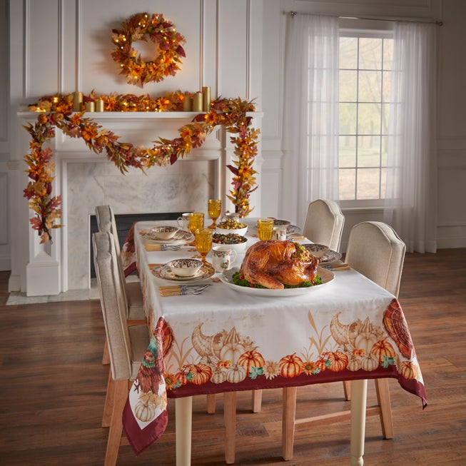 Pre-Lit Harvest Daisy Wreath image number null