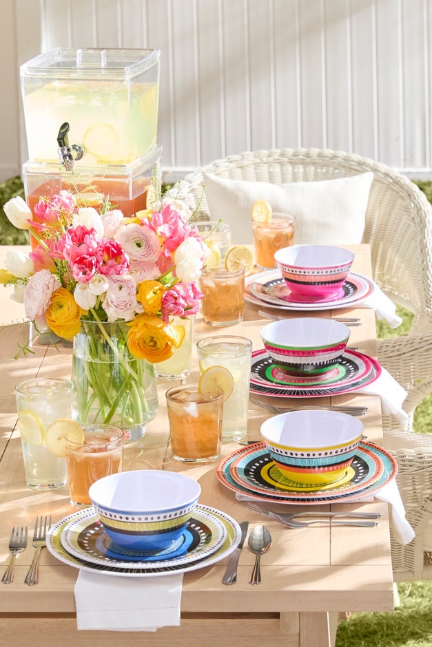 12-Pc. Almira Melamine Dinnerware Set image number null