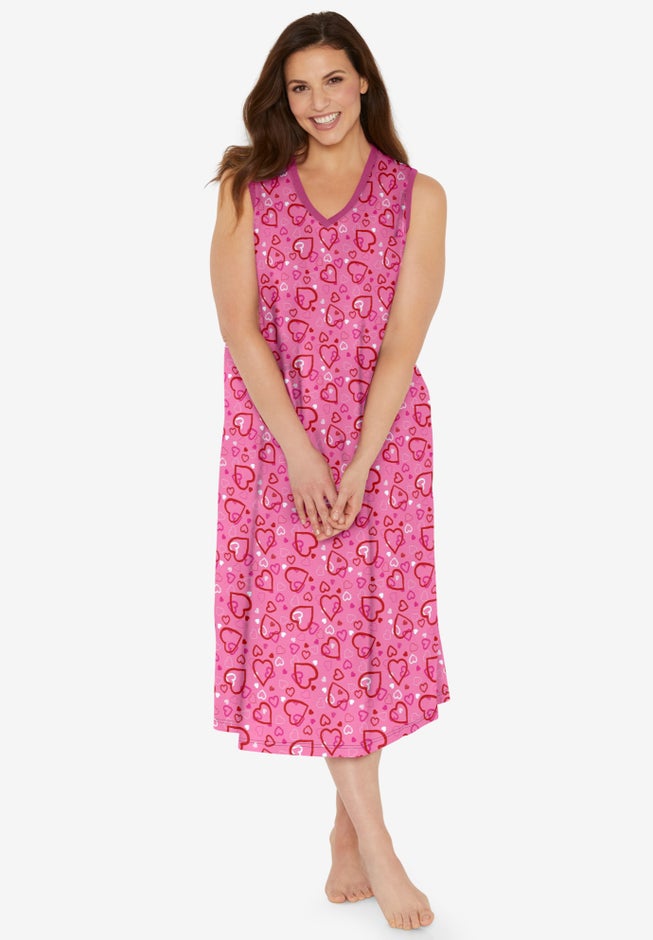 Long Sleeveless Sleepshirt image number 3