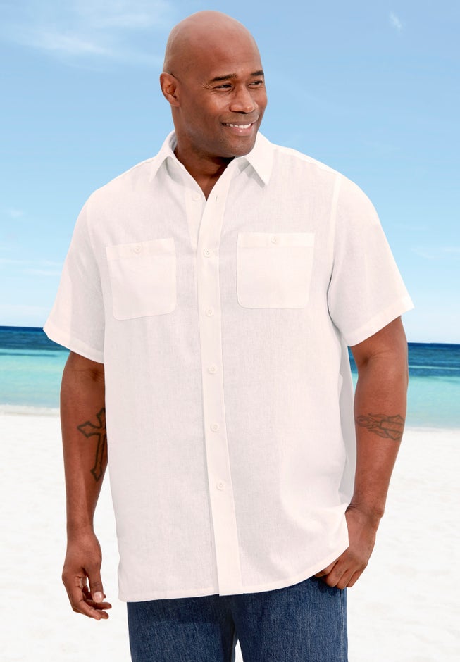 Short-Sleeve Linen Shirt image number 3