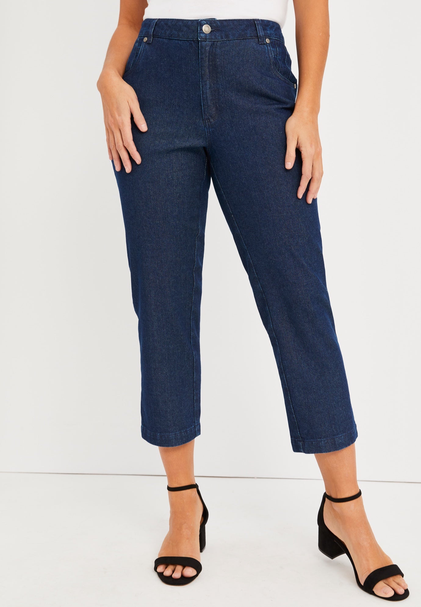 Classic Cotton Denim Capri image number 0